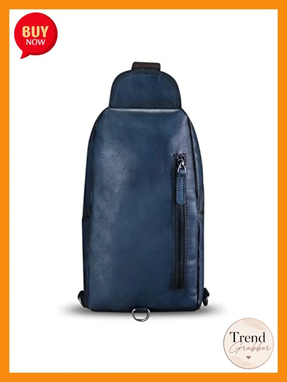 Genuine Leather Sling Bag Handmade Retro Crossbody Backpack Purse Hiking Daypack